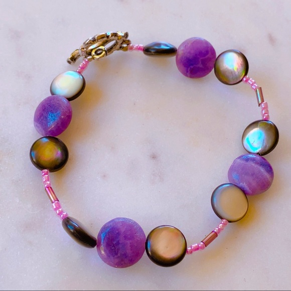 Nordstrom Jewelry - Quartz mother of pearl bracelet purple Nordstrom 💜